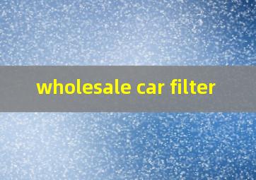 wholesale car filter